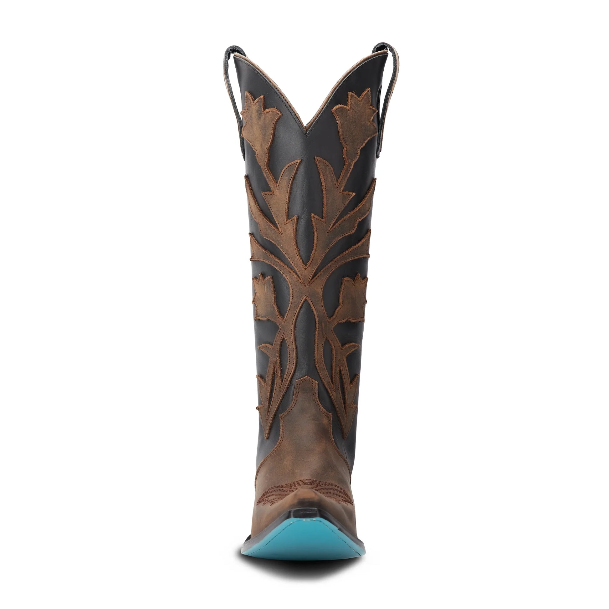 Jolene Jet Black & Burnt Caramel Cowboy Boot