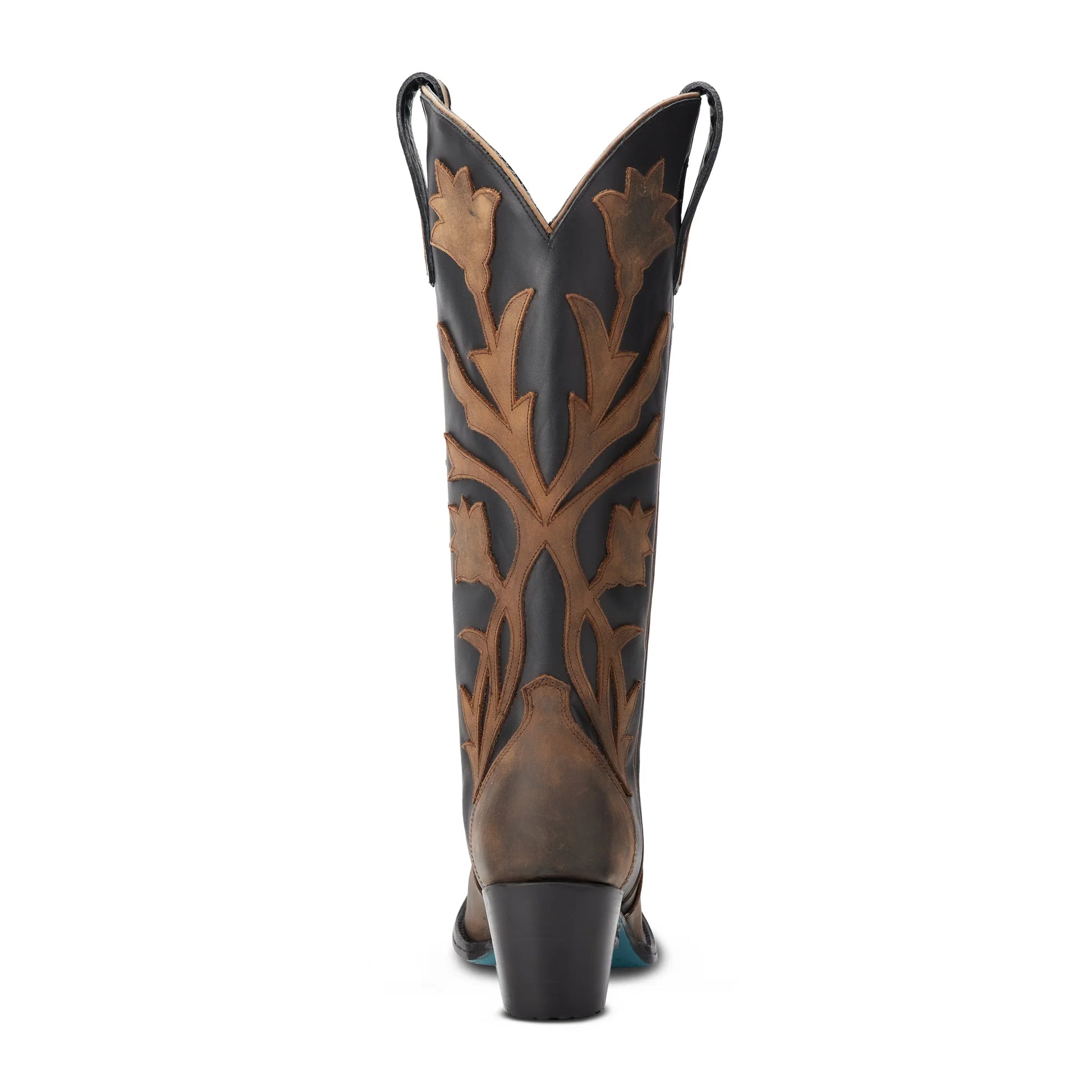Jolene Jet Black & Burnt Caramel Cowboy Boot