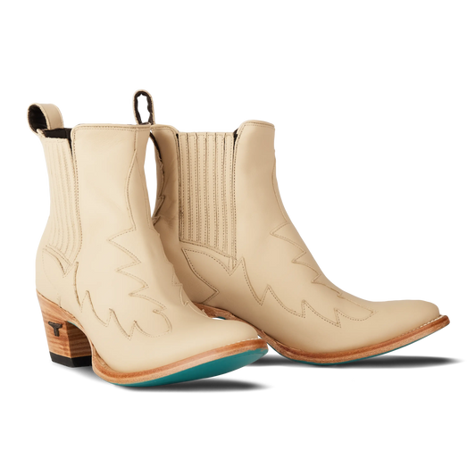 Western Chelsea Bootie - Pale Ivory