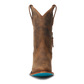 Burnt caramel leather Plain Jane midi boot