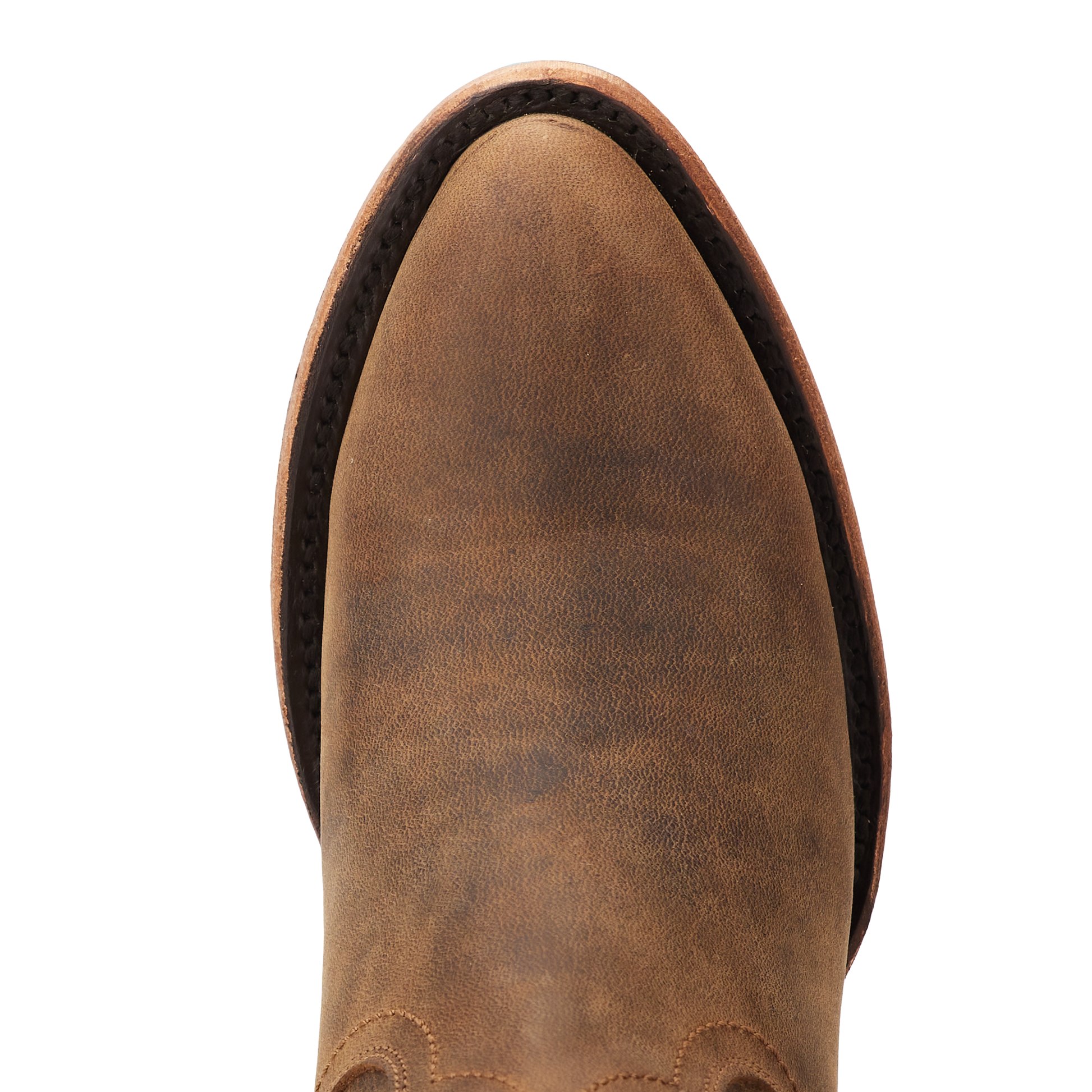 Burnt Caramel Plain Jane Midi Boot - Top View