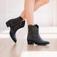 Matte black Plain Jane Bootie - lb0553h