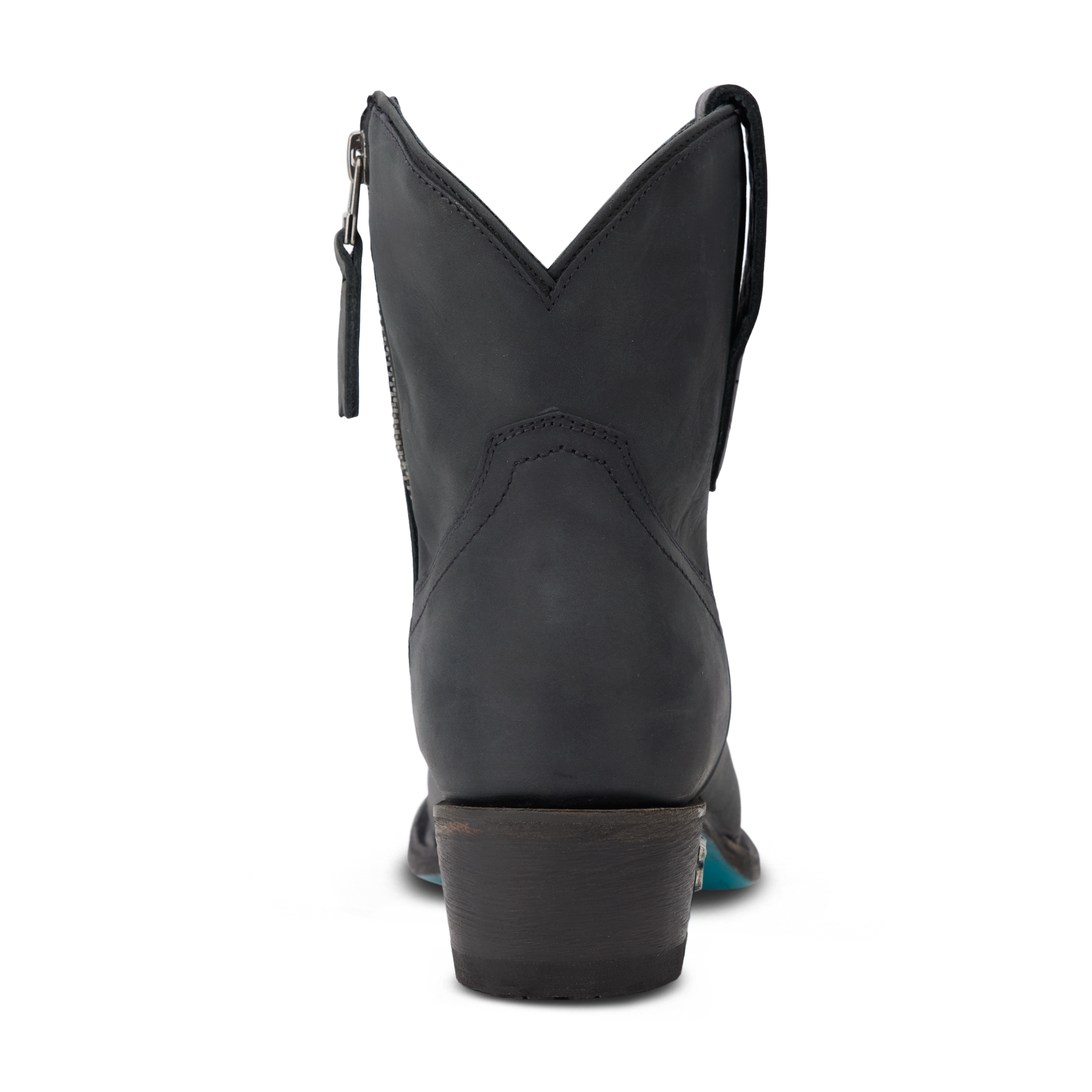 Matte black Plain Jane Bootie by lb0553h