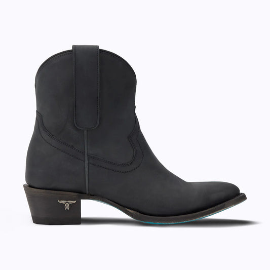 Matte black Plain Jane bootie