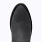 Matte Black Plain Jane Bootie - Top View