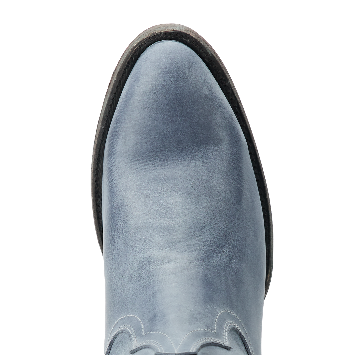 Washed denim Plain Jane Bootie, top view