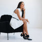 Plain Jane Slingback Mule - Soft Black Suede