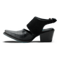 Plain Jane Slingback Mule - Soft Black Suede