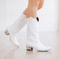 Emma Jane white cowboy boots