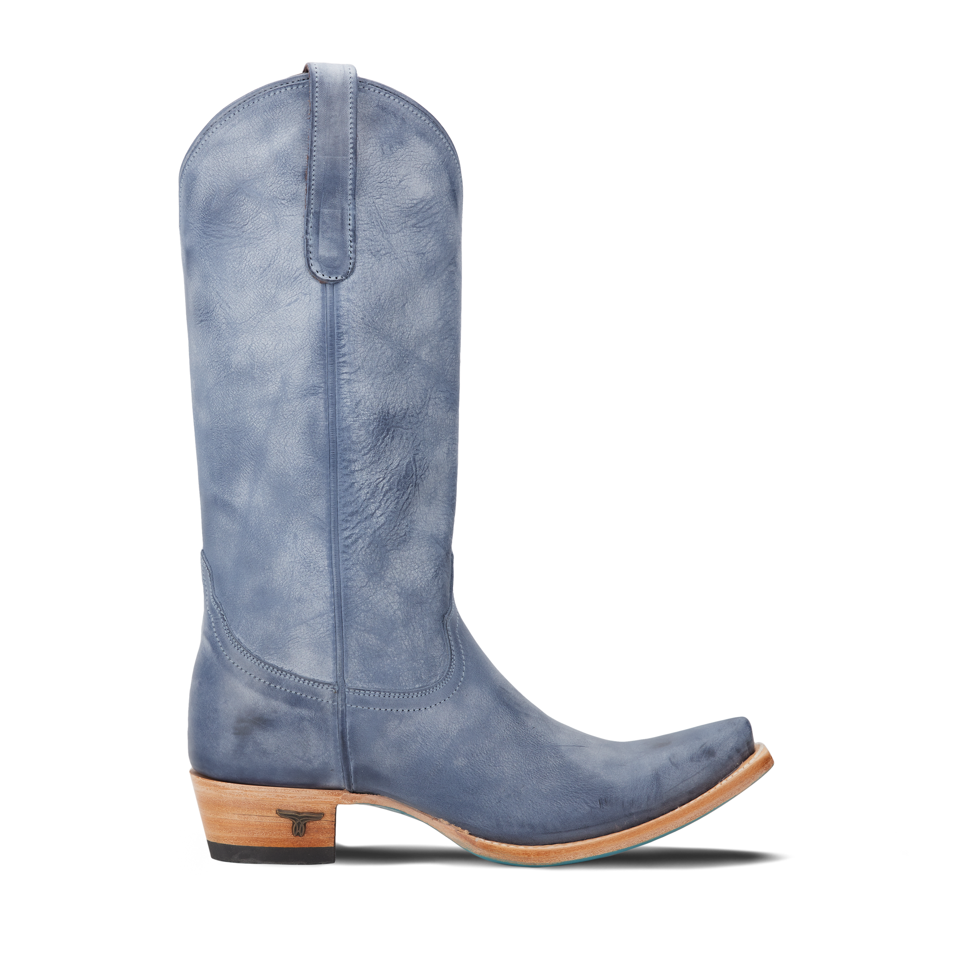 Washed denim Emma Jane cowboy boot