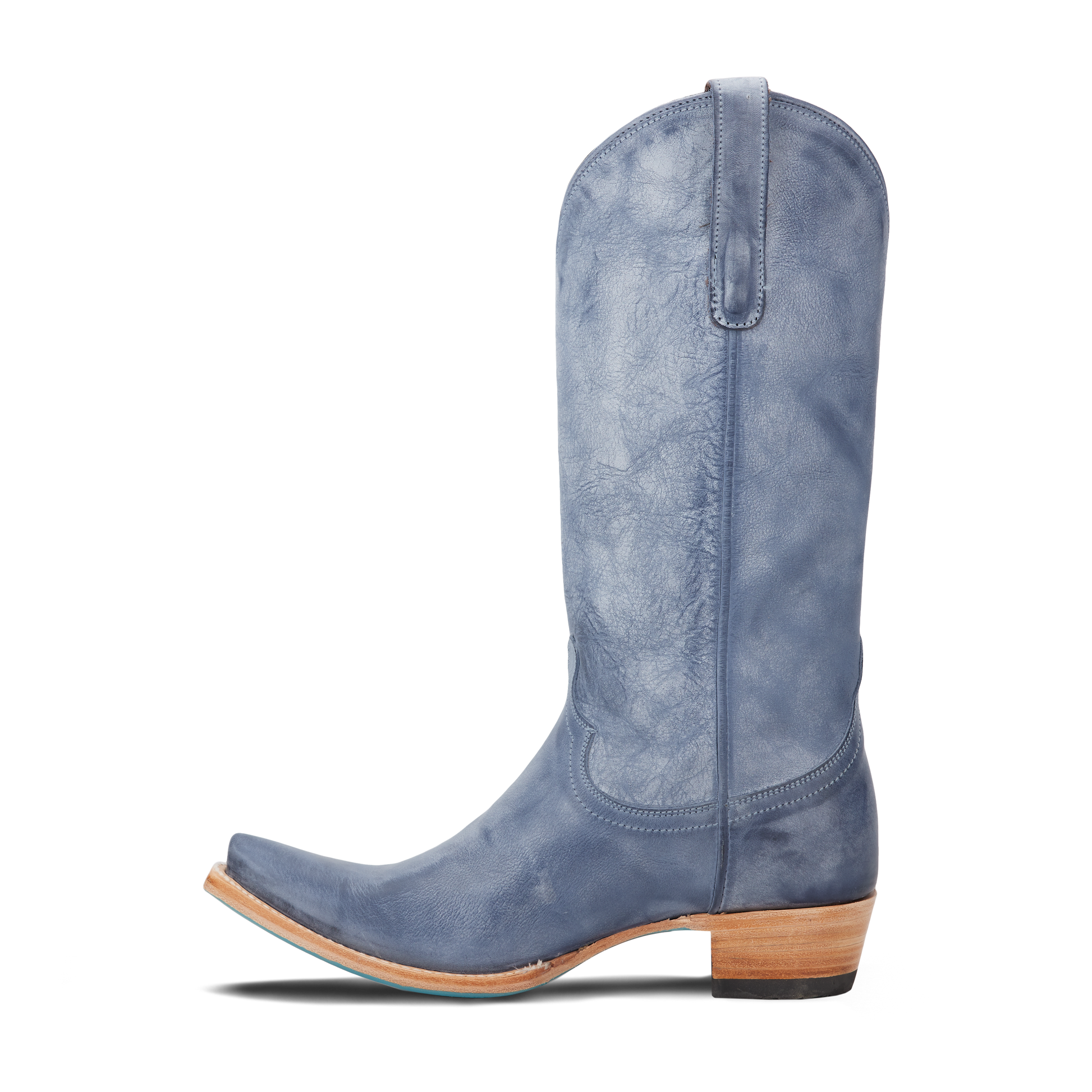 Emma Jane washed denim cowboy boot