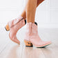 Pink Smokeshow Bootie Cowboy Boots