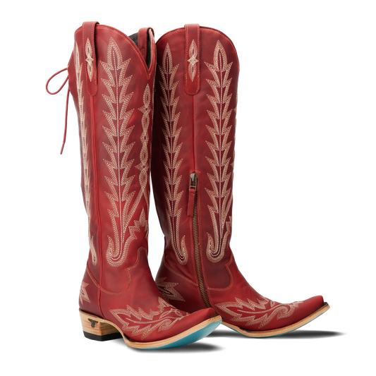 Lexington Knee High Corset - Smoldering Ruby