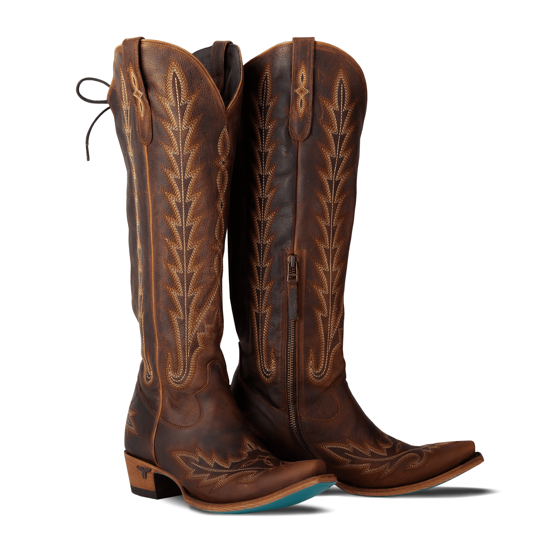 Cognac Lexington Knee High Boots