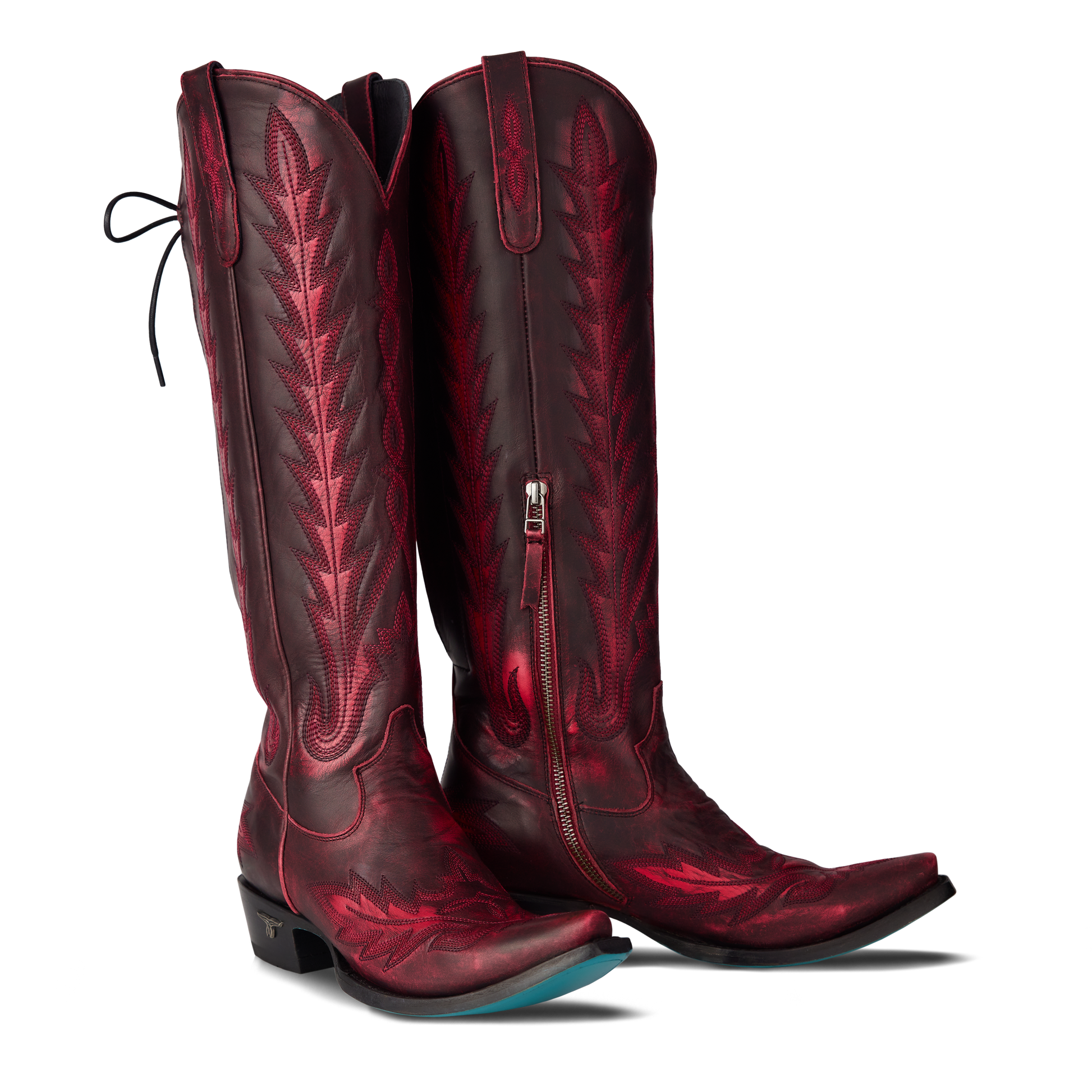 Black Cherry Lexington Knee High Boots