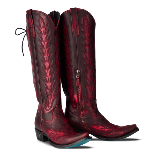 Black Cherry Lexington Knee High Boots