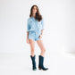 Emma Jane Boot - Navy Suede