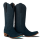 Navy suede Emma Jane cowboy boots