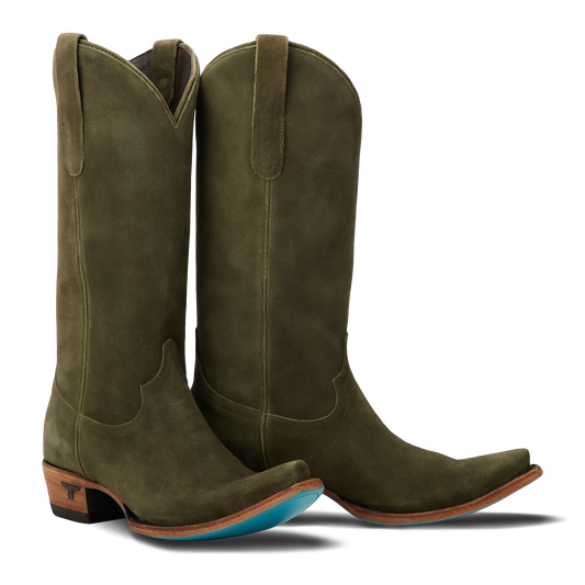 Emma Jane Boot - Olive Suede