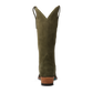Olive suede Emma Jane cowboy boot