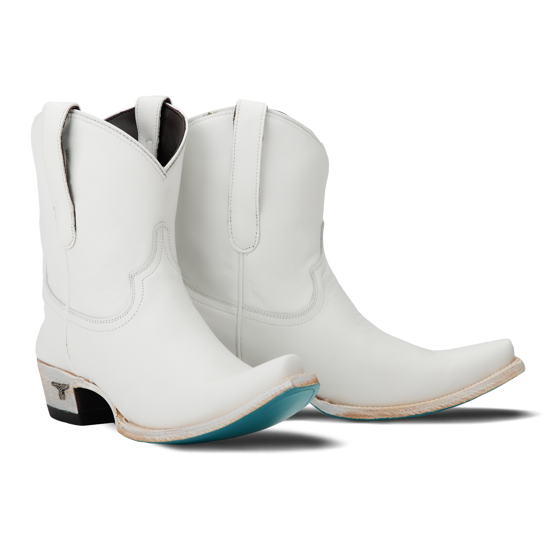 White Emma Jane Booties by Matthew White