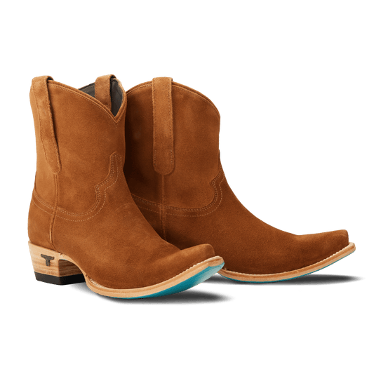Emma Jane Bootie in Toffee Suede