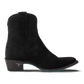 Black suede Plain Jane bootie