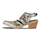 Robin Cut Out Slingback Mule - Champagne Metallic