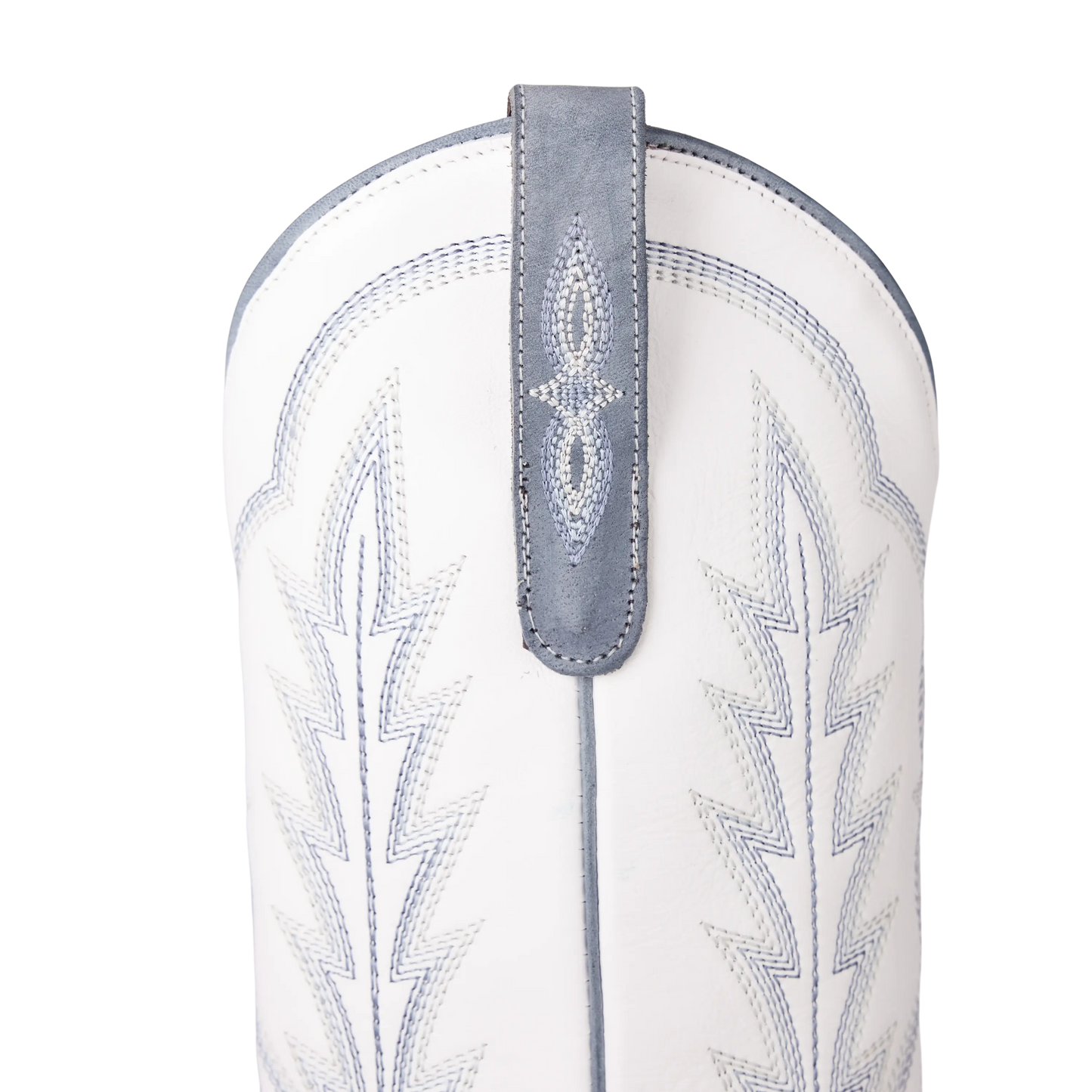 Lexington Boot - Washed Denim/Matte White