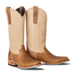 Classic Square Boot - Desert Clay & Pale Ivory