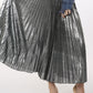 Silver pleated skirt (mc5353-4)