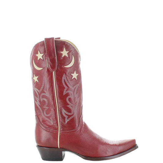 Red moon and star classic women's cowboy boot pre-order