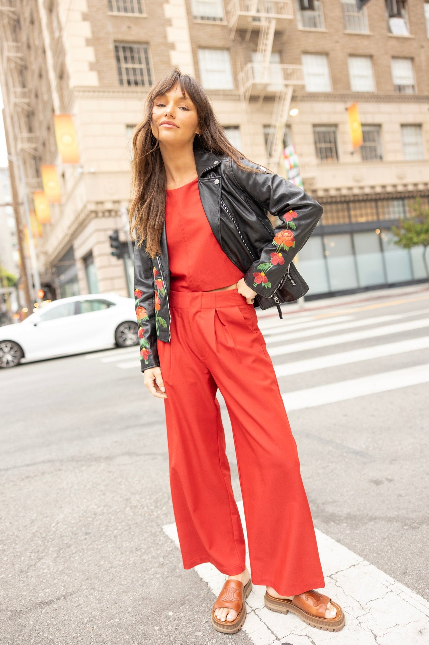 Peonie RF Leather Jacket