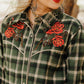 Plaid Petal Rodeo Button Up