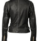 Sofia RF Leather Jacket, Black