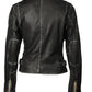 Sofia RF Leather Jacket by Mauritius in Black