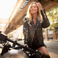 Sofia RF Leather Jacket, Black