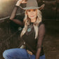Cowgirl in mesh top and hat, solidmesh2 image