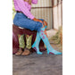 Take the Risk Turquoise Performance Boot Socks