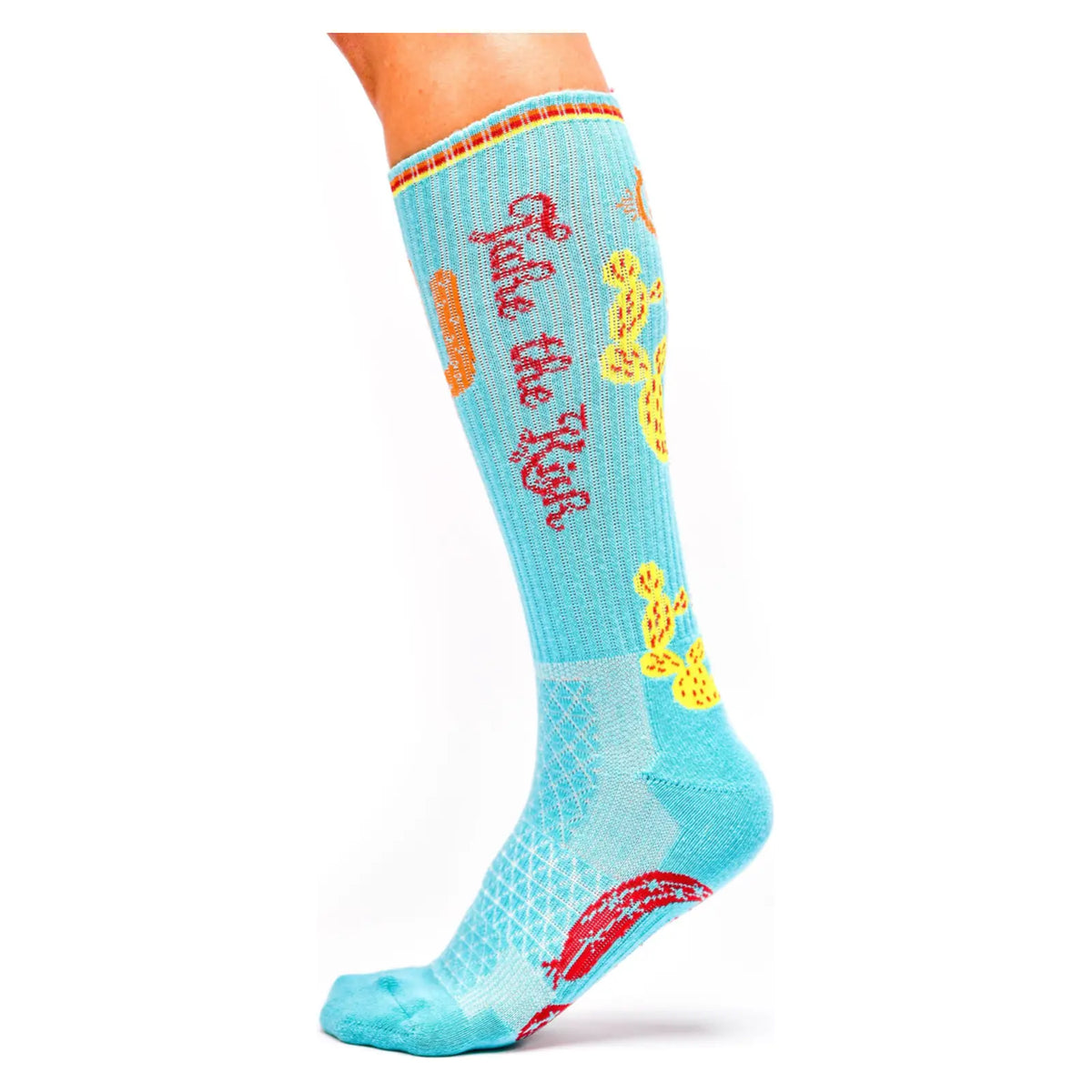 Take the Risk Turquoise Performance Boot Socks