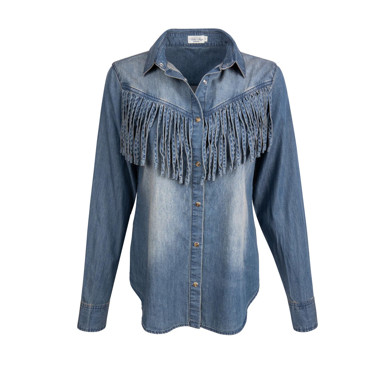 Hart Shirt in Washed Blue by Tasha Polizzi