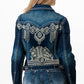 Embroidered denim jacket te61807-007-2