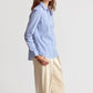 The Boyfriend Shirt by Rochelle Behrens - Blue & White Stripe