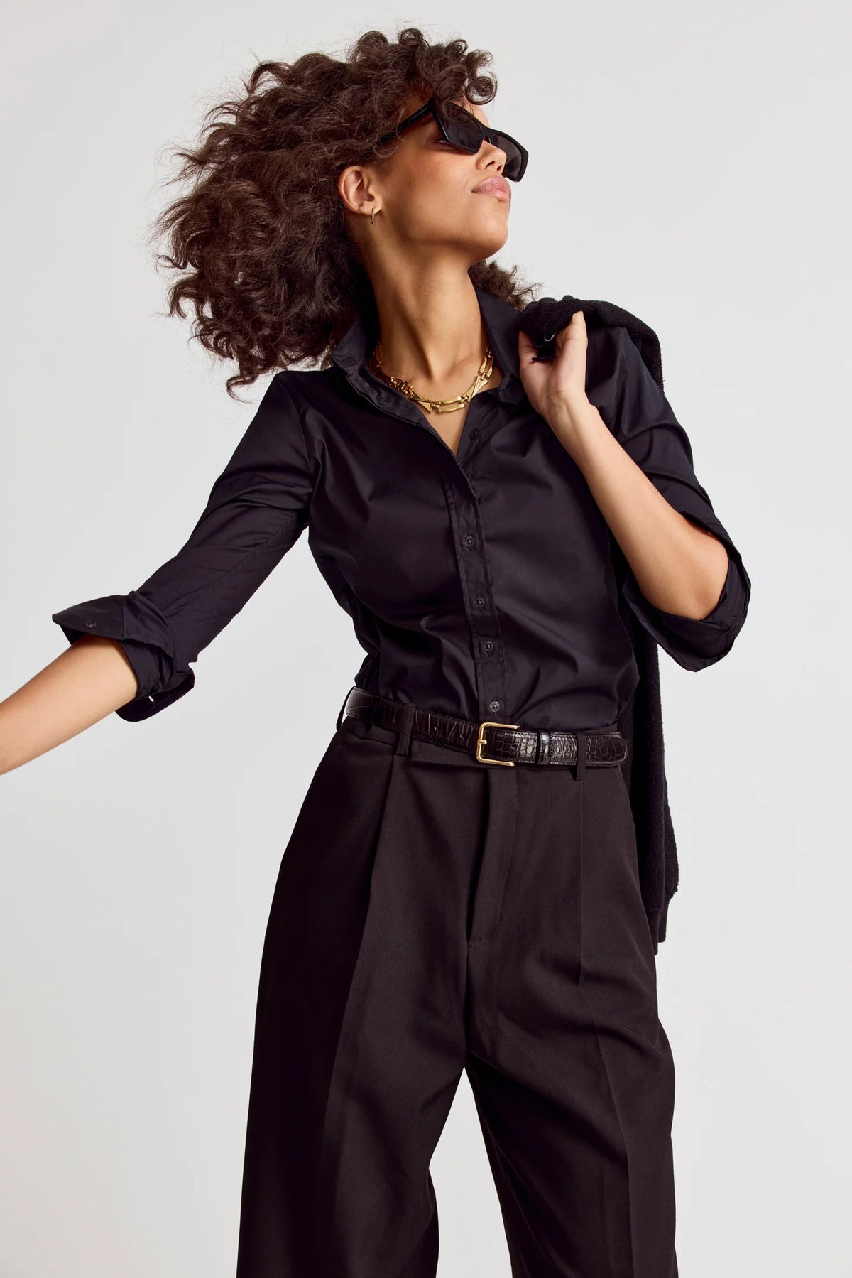 The Shirt by Rochelle Behrens - the Essentials Icon Shirt in Black