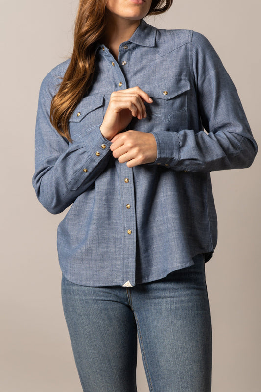 Woman in blue denim shirt, unnamed-221