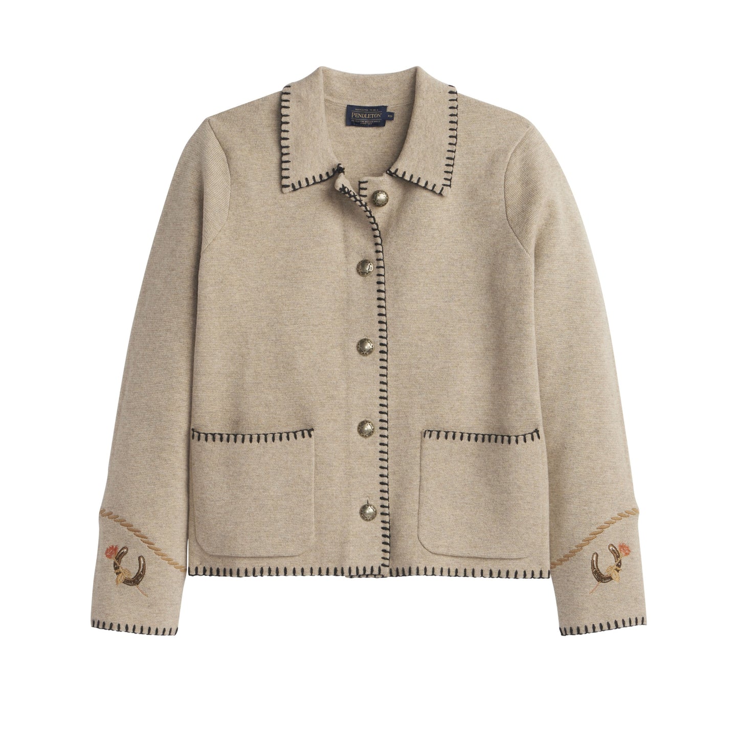 Souvenir Cardigan by Pendleton in Natural