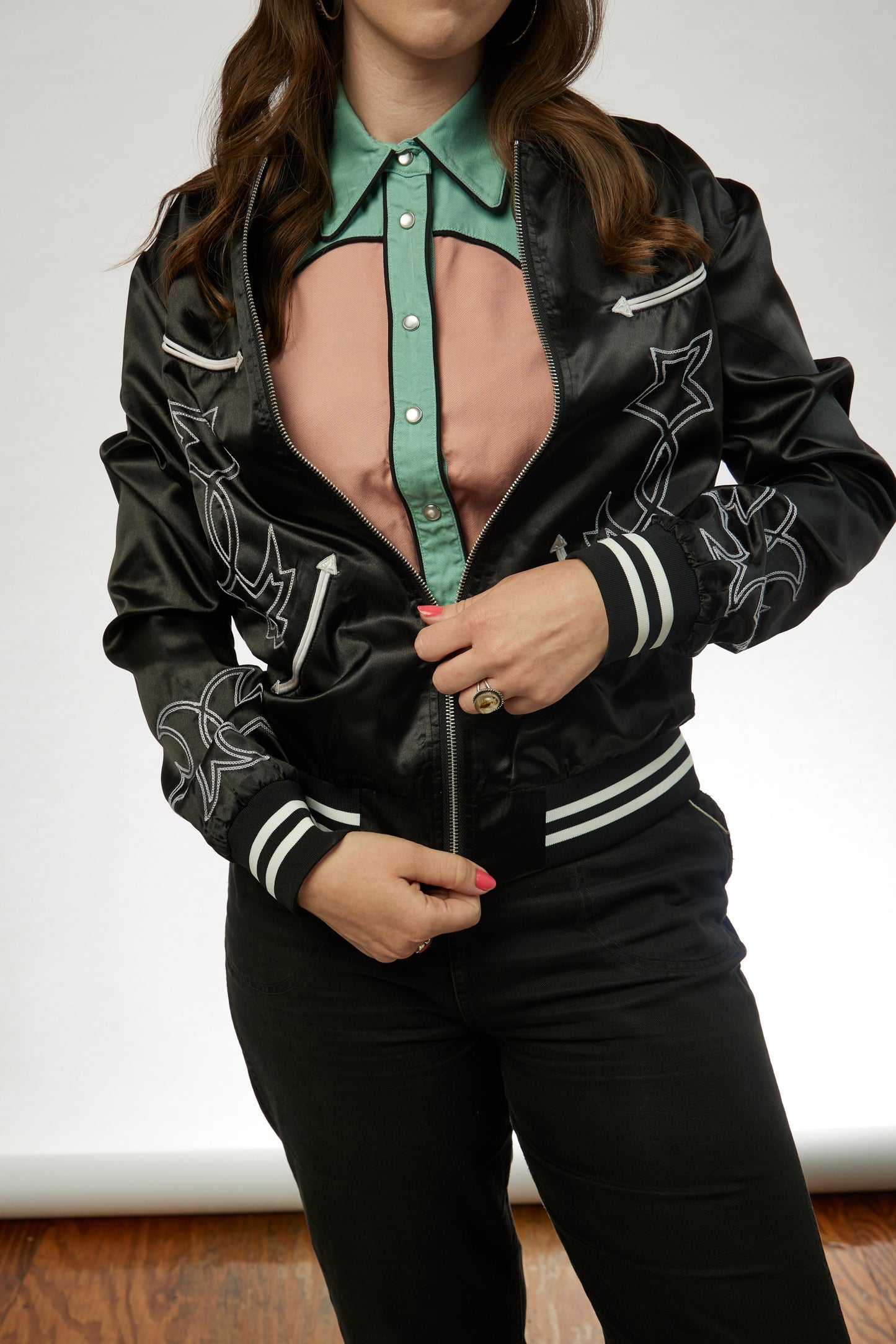 H Bar C Odessa Tour Jacket in Black