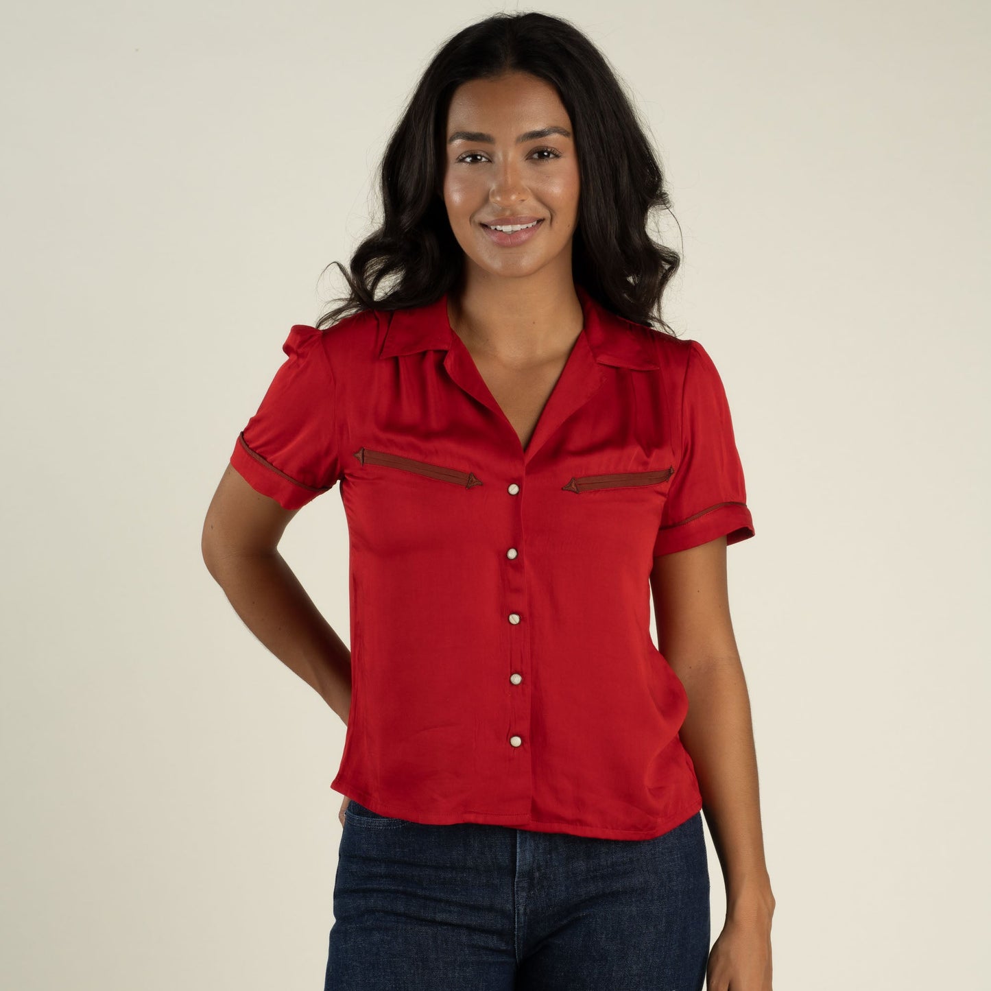 Sendero Cheyenne Western Blouse Bourbon Cowgirl