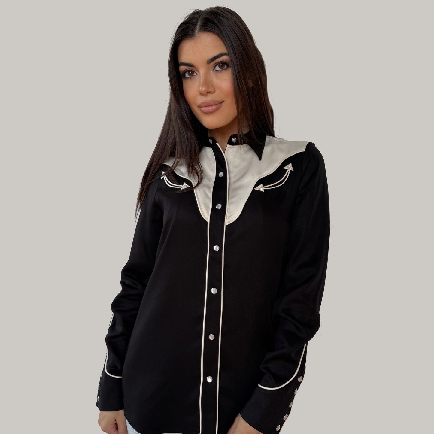 H Bar C San Juan Women's Western Shirt in Black