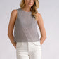 Metallic Mesh Tank Top by Elan